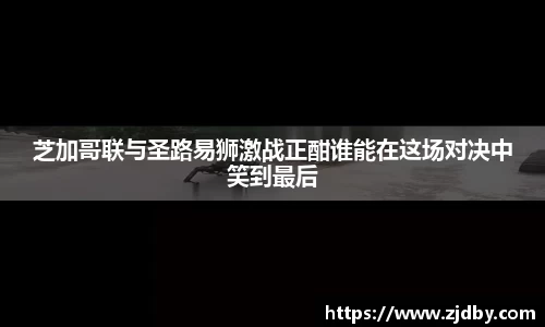 芝加哥联与圣路易狮激战正酣谁能在这场对决中笑到最后